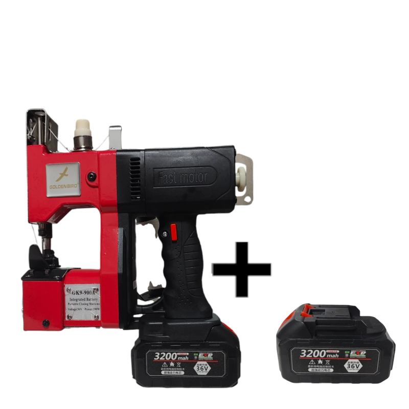 АКЦІЯ! Мішкозашивна машинка з двома акумуляторами Gk9-900A 3200mah Fast Motor 36v.210w.